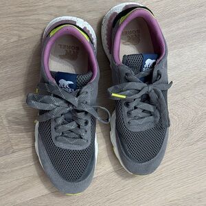 Sorel Women's Gray and Purple Sneakers
